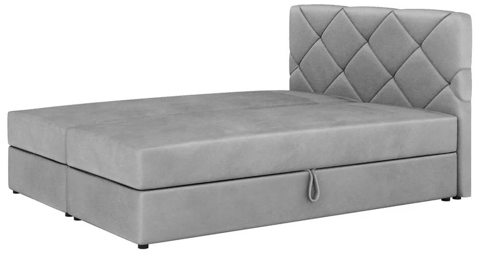 Čalúnená posteľ boxspring SCARLETT + úložný priestor + topper - itaka 33 / 180x200 / áno