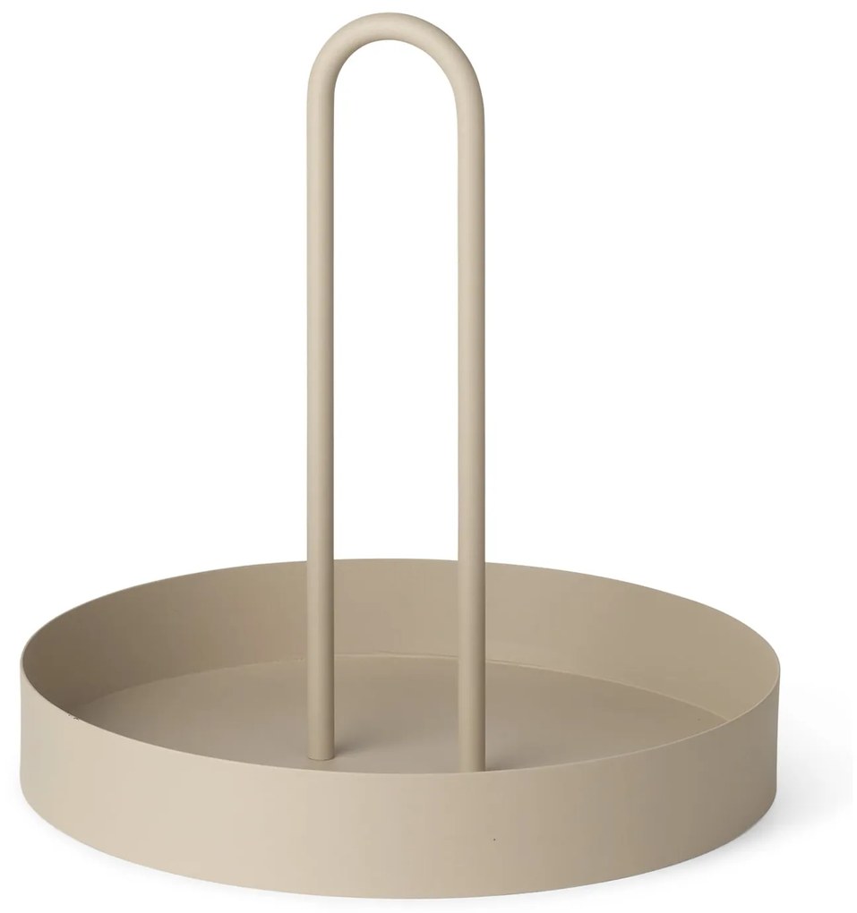 ferm LIVING Kovový podnos s úchytkou Cashmere