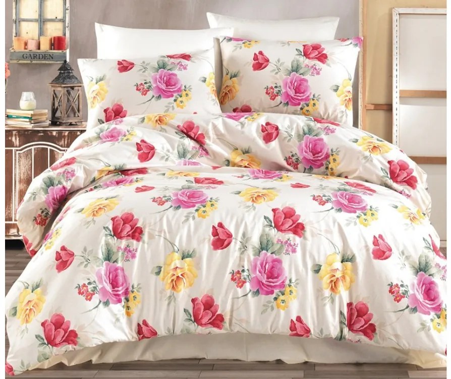 BedTex Francúzske bavlnené obliečky Renforcé – Tulip 200x220/70x90cm
