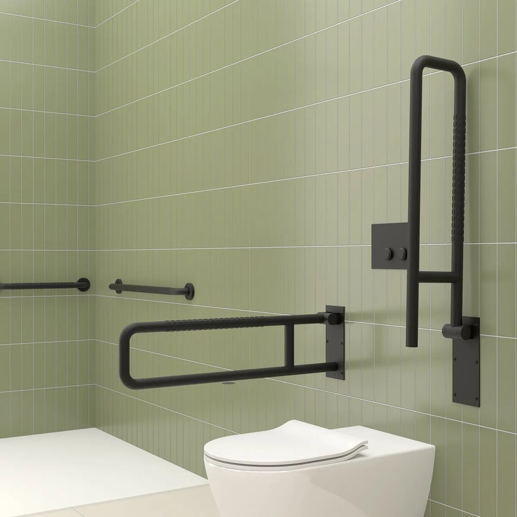 Nimco Pevné podperné madlo 800 mm - BMUC 9080-90, čierne
