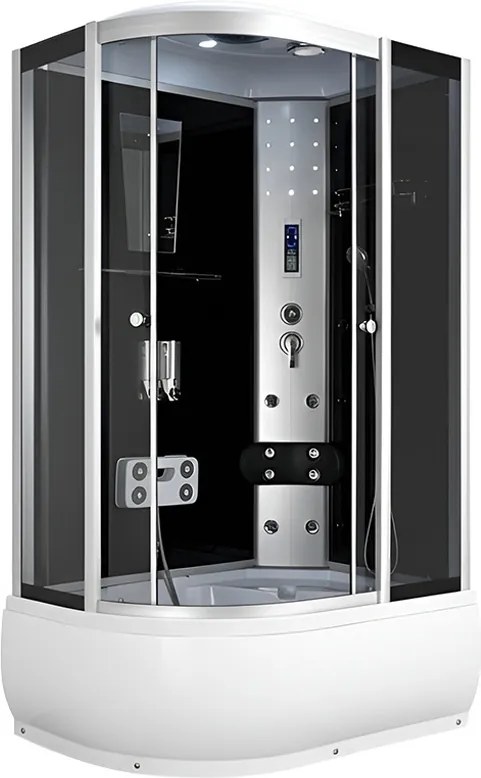 BPS-koupelny Hydromasážny box WSH7106RS, 120x80 pravý so saunou