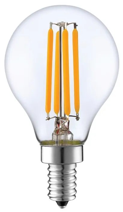 Dekoračná LED žiarovka E14 teplá 3000k 4w 470 lm