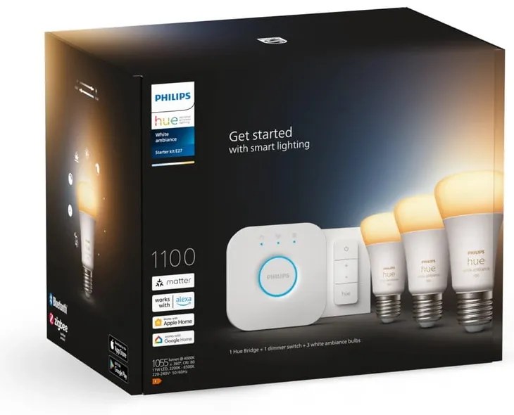 Inteligentný štartovací balíček 5 ks E27, 11 W White ambiance – Philips Hue