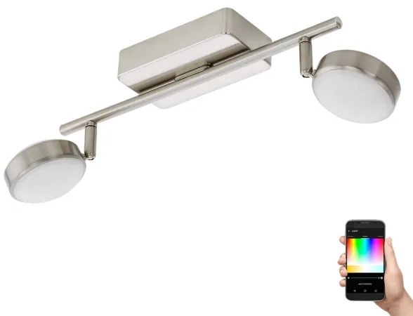 Eglo 97715 - LED RGB Stmievateľné bodové svietidlo CORROPOLI-C 2xLED/5W/230V