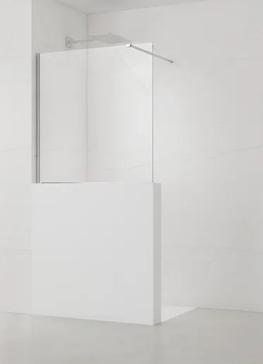 Sprchová zástěna SAT Walk-in 110x100 cm na nižšiu priečku SATBWIS110PR