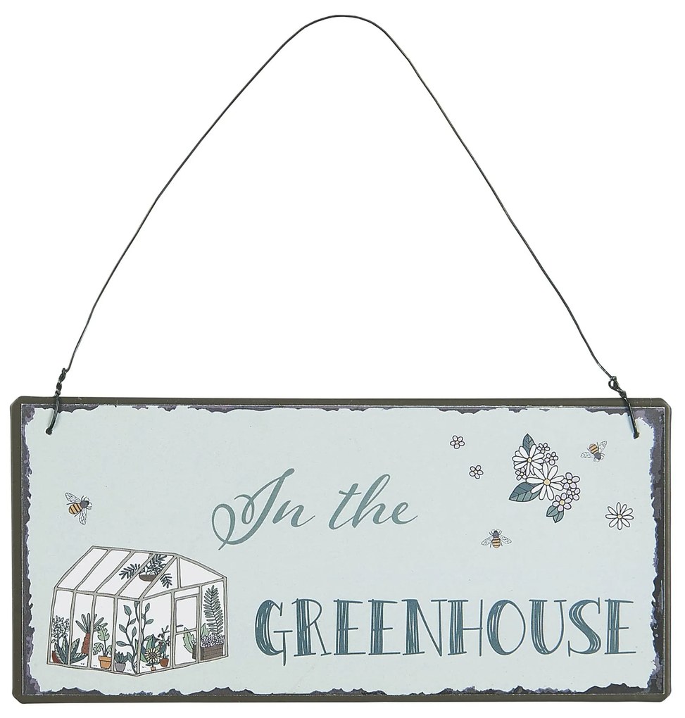 Ib Laursen Plechová ceduľka Greenhouse