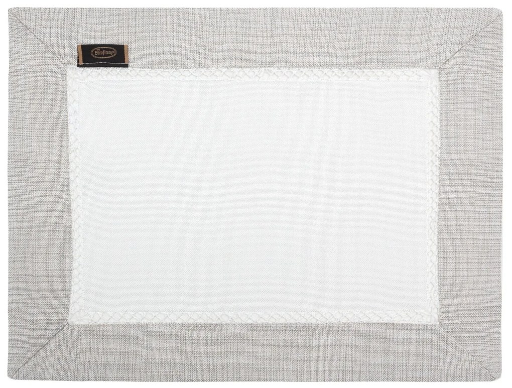 SADA 4 KS PRESTIERANIE NA STÔL EMMA 30X40 CM BIELY