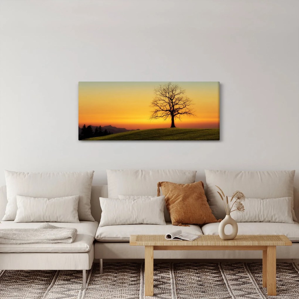 Obraz stromu na poli (120x50 cm)