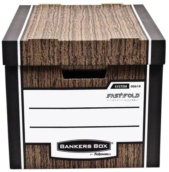 Archivačný kontajner Fellowes Bankers Box Woodgrain 2 ks/bal, modrá