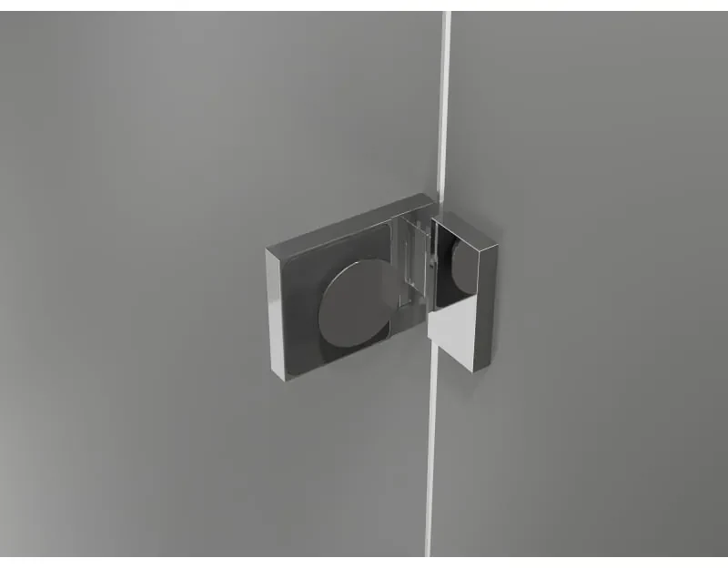 Mexen Lunar T, výklopný sprchový kút pravý 115 x 70 cm, 8mm číre sklo, chrómový profil, 834T-115-070-01-00-P