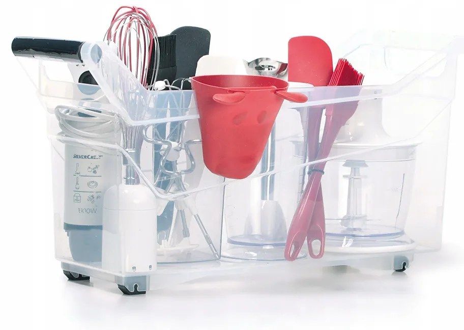 Prosperplast Úložný box, úzký s madlem, systémový NUK 48 x 18 x 26, 17l