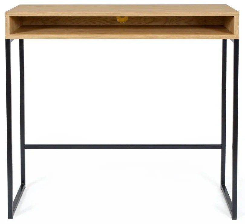 Pracovný stôl s doskou v dubovom dekore 35x100 cm Frame – Woodman