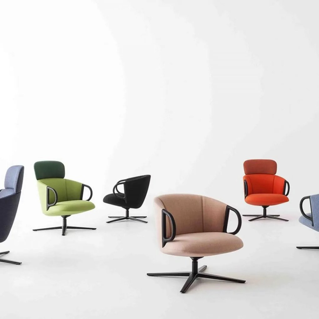 CUCARACHA čalúnené lounge kreslo CUCARACHA LB BL