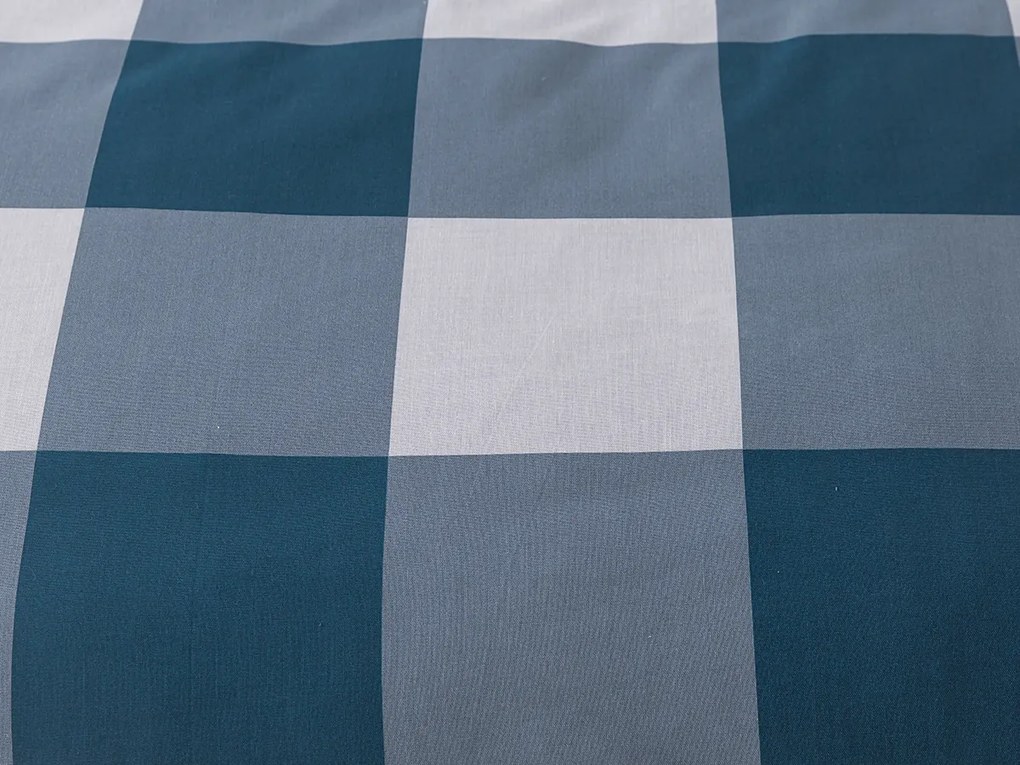 XPOSE® Bavlnené  obliečky KÁRO  na dve postele - modré