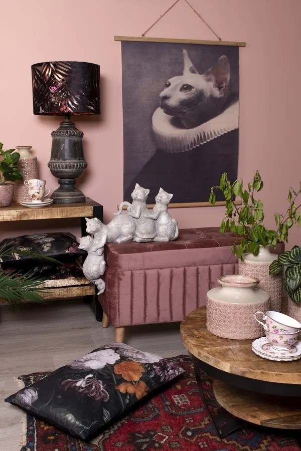 Nástenný plagát mačky v barokovom štýle - 80 * 2 * 100 cm