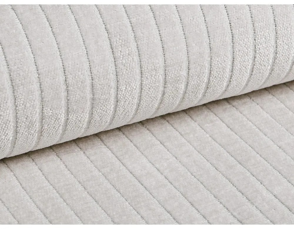 Béžová menčestrová rohová pohovka (ľavý roh/s leňoškou) Bergamo – Cosmopolitan Design