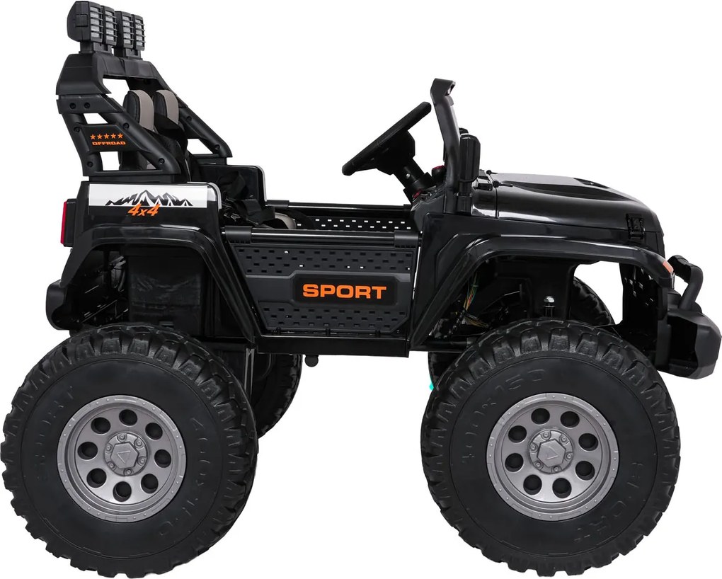 Ramiz Extrémne športové vozidlo 4x4 s variabilnou veľkosťou čierne