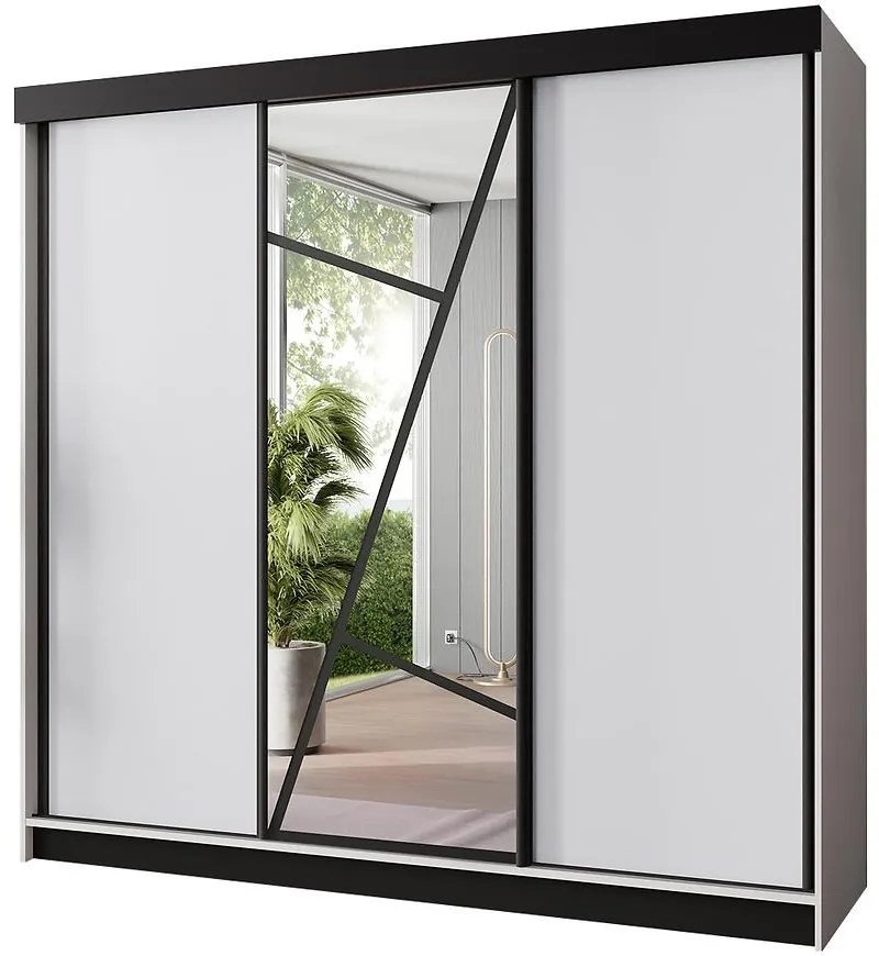 Skriňa Vena 250 biely + biely