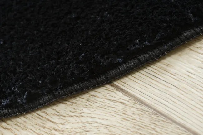 Kúpeľňový koberček SANTA čierny kruh