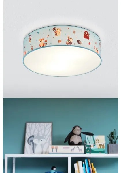 Eglo 97575 - Detské stropné svietidlo RUFFO 2xE27/40W/230V