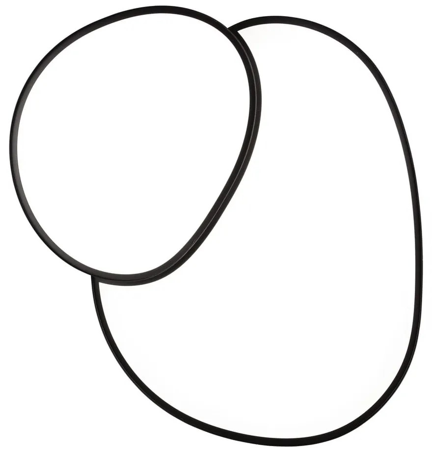 Čierne LED stropné svietidlo 63.5x77 cm Rise – Trio