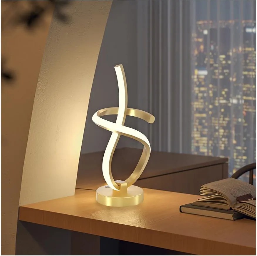 ONLI - LED Stolná lampa KIRA LED/10W/230V 4000K 28 cm zlatá