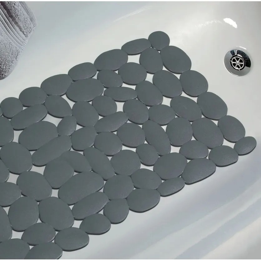 Spirella Protišmyková podložka do vane MARATHON, tmavosivá, 73 x 36 cm