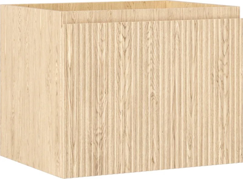 Mexen Rivel, kúpeľňová skrinka 60 cm, 1 zásuvka, drážkovaná, dub, 91A20-06047-1-BF81
