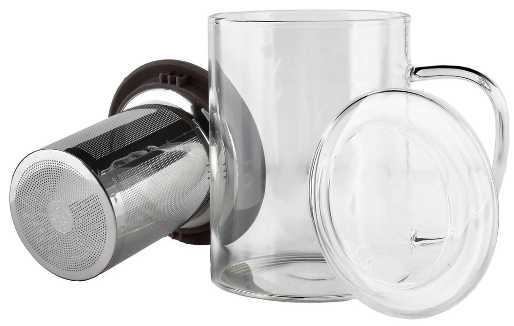 Skleněná čajová konvice PETER 400 ml čirá