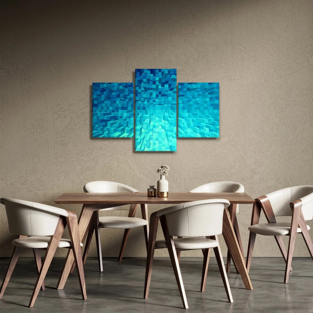 Obraz - abstraktné kocky (90x60 cm)