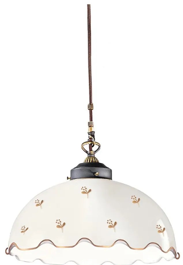 Kolarz 731.32.162- Luster na lanku NONNA 1xE27/75W/230V pr. 36 cm kvet. ružové zlato