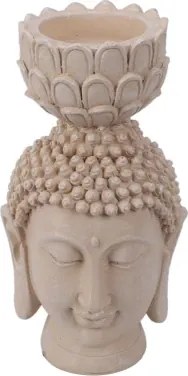 Dekoračná soška/svietnik Hlava Buddhy%