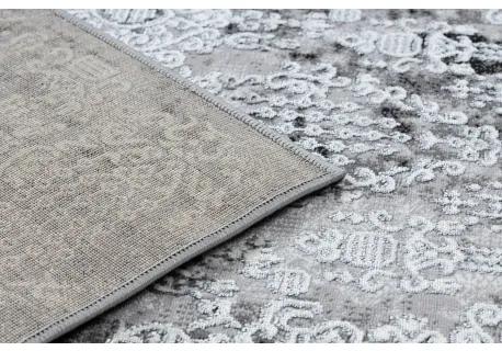 Moderný koberec DE LUXE 2081 ornament vintage - Štrukturálny krém / sivá Veľkosť: 180x270 cm