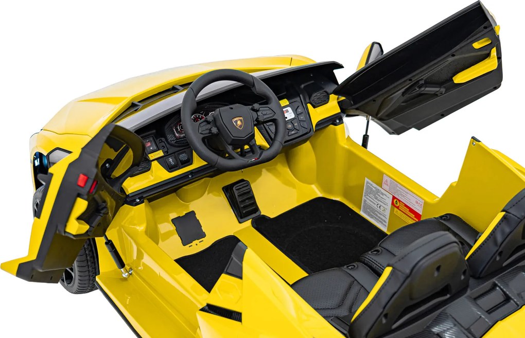 Ramiz Lamborghini Revuelto XL vozidlo Žltá