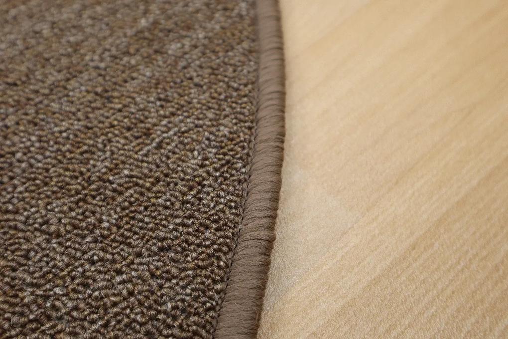 Vopi koberce Kusový koberec Astra hnedá kruh - 100x100 (priemer) kruh cm