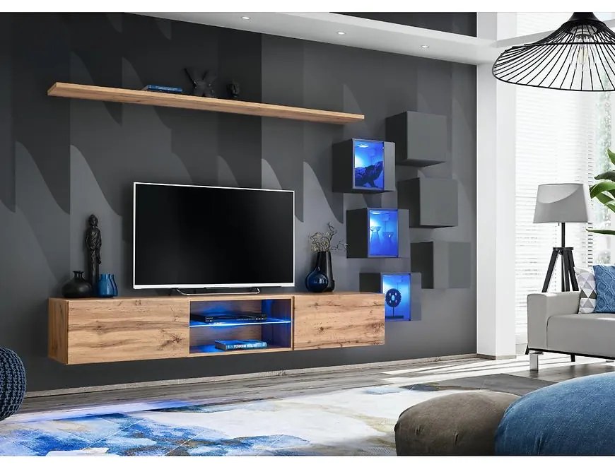 Obývacia Stena Switch Xxi Wotan/Grafit