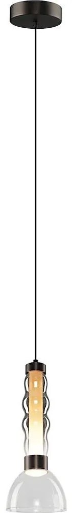 LED Luster na lanku LUCCO LED/13W/230V pr. 15 cm dymová