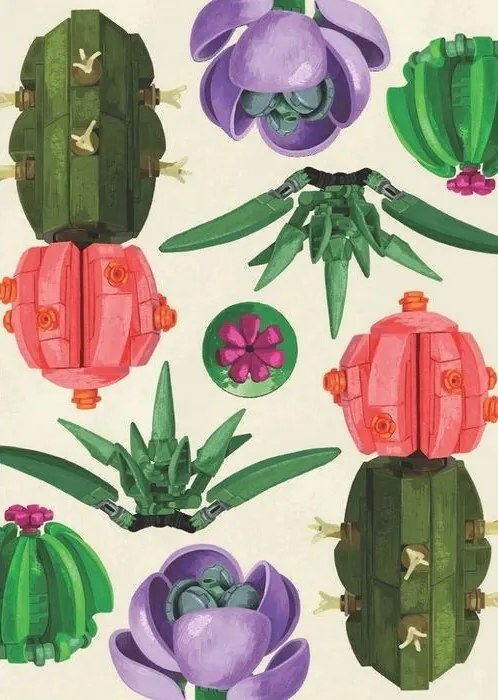 Chronicle Books LEGO® Set botanických hracích kariet