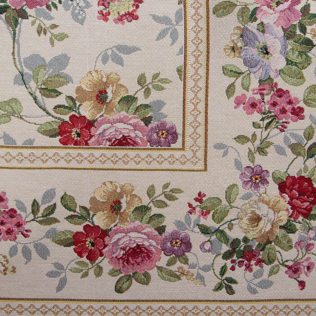 GOBELÍNOVÝ OBRUS ROSE 100X100 CM KVETY