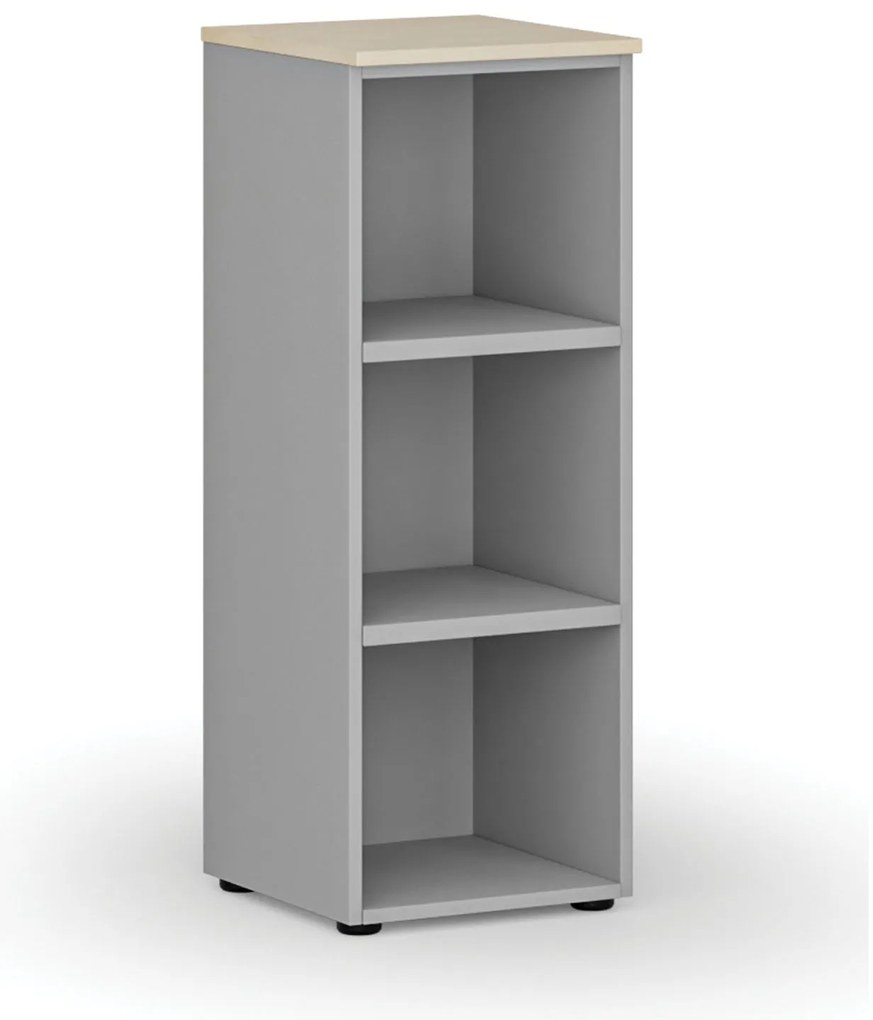 Kancelársky regál PRIMO GRAY, 400 x 420 x 1087 mm, sivá/breza
