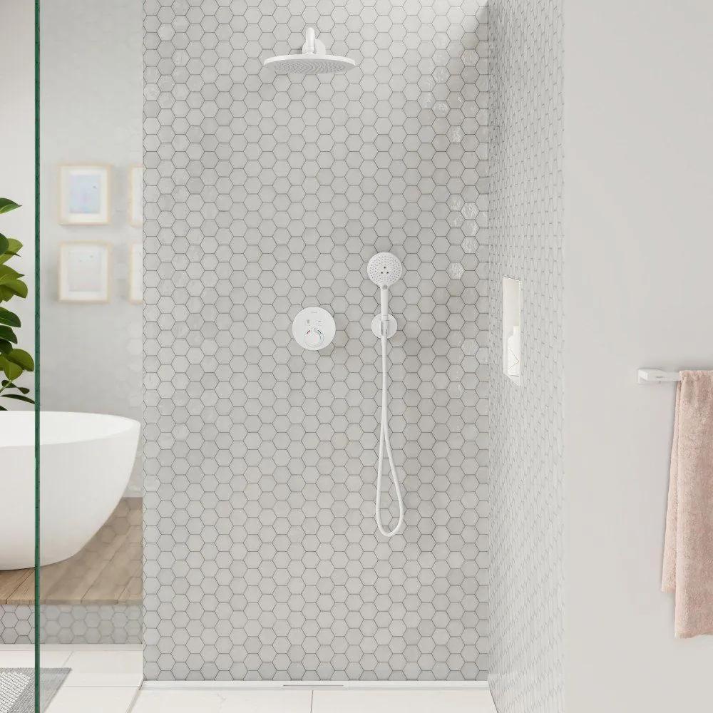 HANSGROHE Raindance Select S ručná sprcha 3jet, priemer 125 mm, matná biela, 26530700