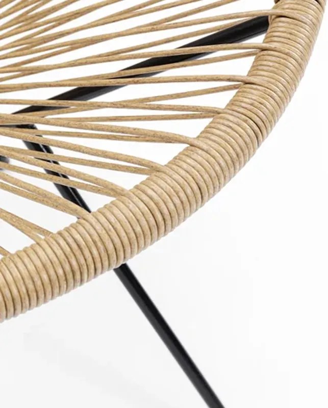 Hnedý záhradný nábytok z technoratanu – kompletný set na terasu a balkón