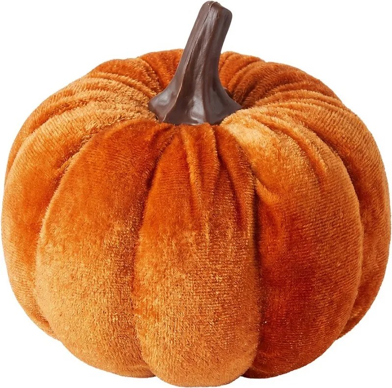 Decorative Figurine Pumpkin Orange Synthetic - ? 10 cm