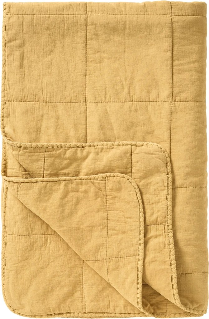 Ib Laursen Prešívaný pléd Lemon Drop 130 × 180 cm