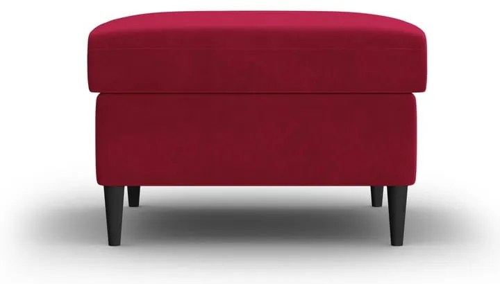 Červená zamatová podnožka Kyoto – Cosmopolitan Design