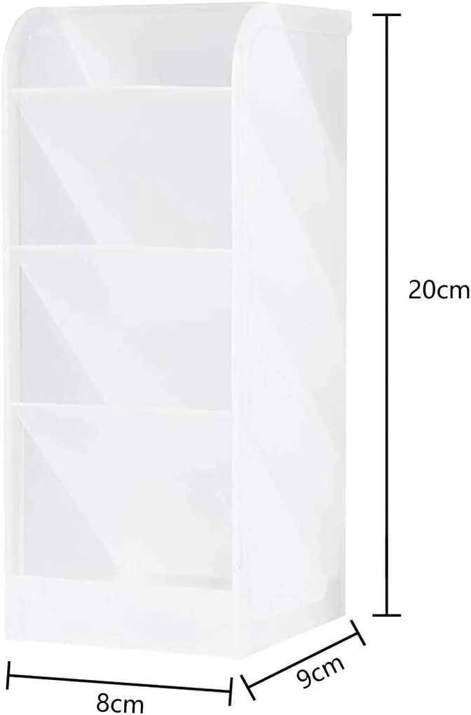 eCarla Multifunkčný stolný organizér na písacie potreby / štetce, William, transparentný