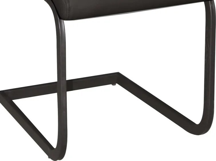 Jedálenská stolička Arden, čierna ekokoža