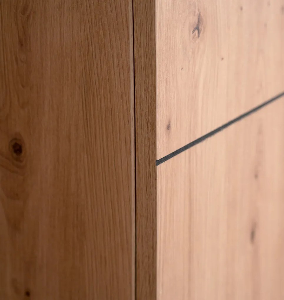 Skrinka 2-dverová Nola, dub artisan/čierna