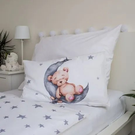 Jerry Fabrics Obliečky do postieľky 100x135 + 40x60 cm - Medvedík 02 baby