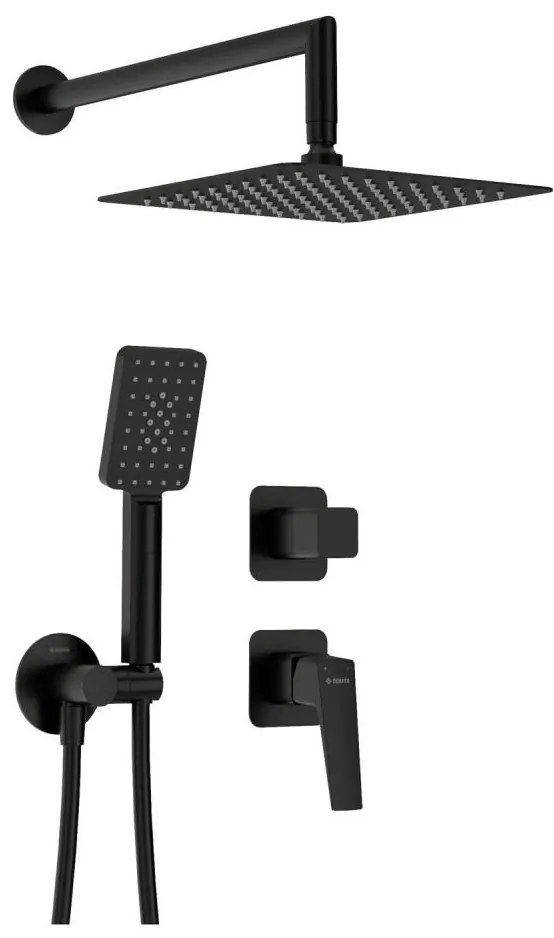 Deante NQL_N9YK - Sprchová súprava s podomietkovou batériou BLUR čierna